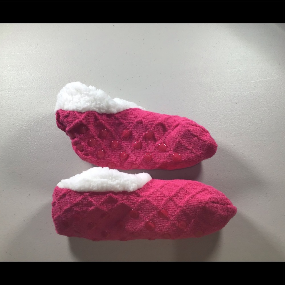 Pink wool socks